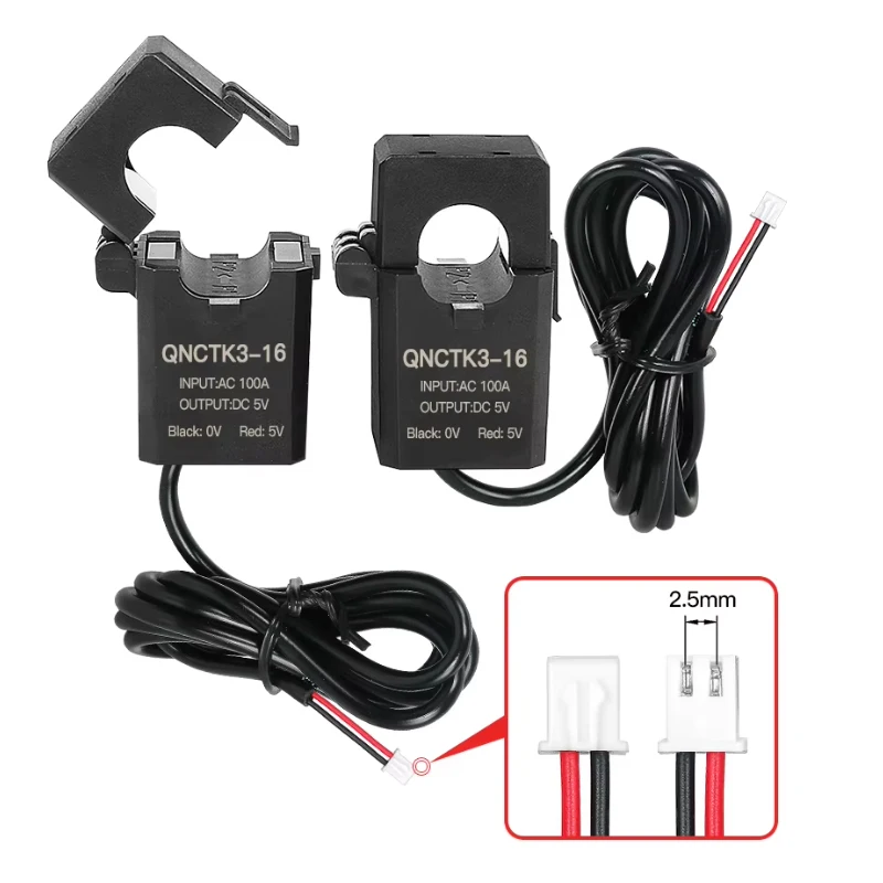 QNCTK3-16 Split Core Current Transformer AC 10A 20A 30A 50A 100A Output DC 4V 5V 3.3V Split Current Sensor Transducer Clamp CT