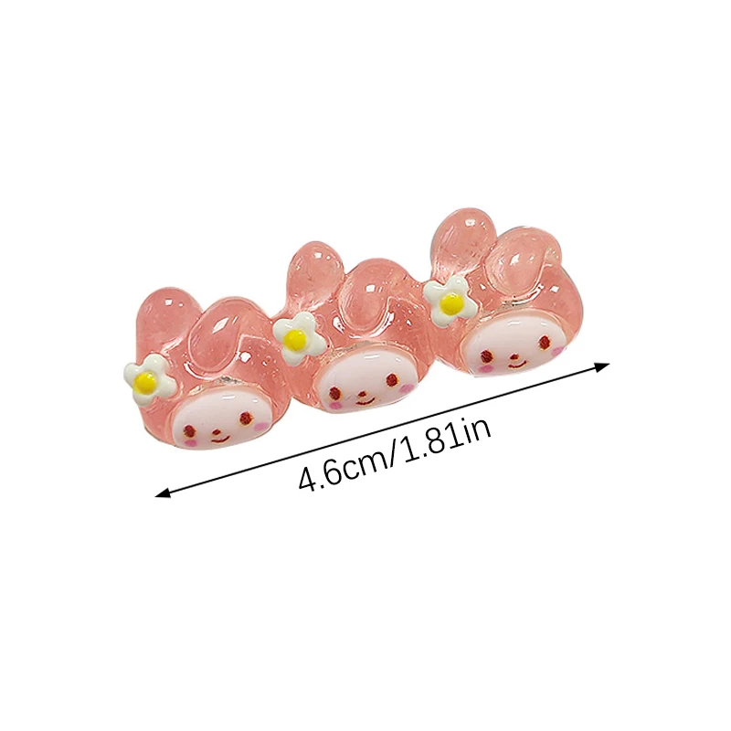 2PCS Kawaii Sanrio Hairpin Cute Hello Kitty Melody Kuromi Girls BB Clip Cartoon Side Bangs Clip fermaglio per capelli accessori per capelli regalo