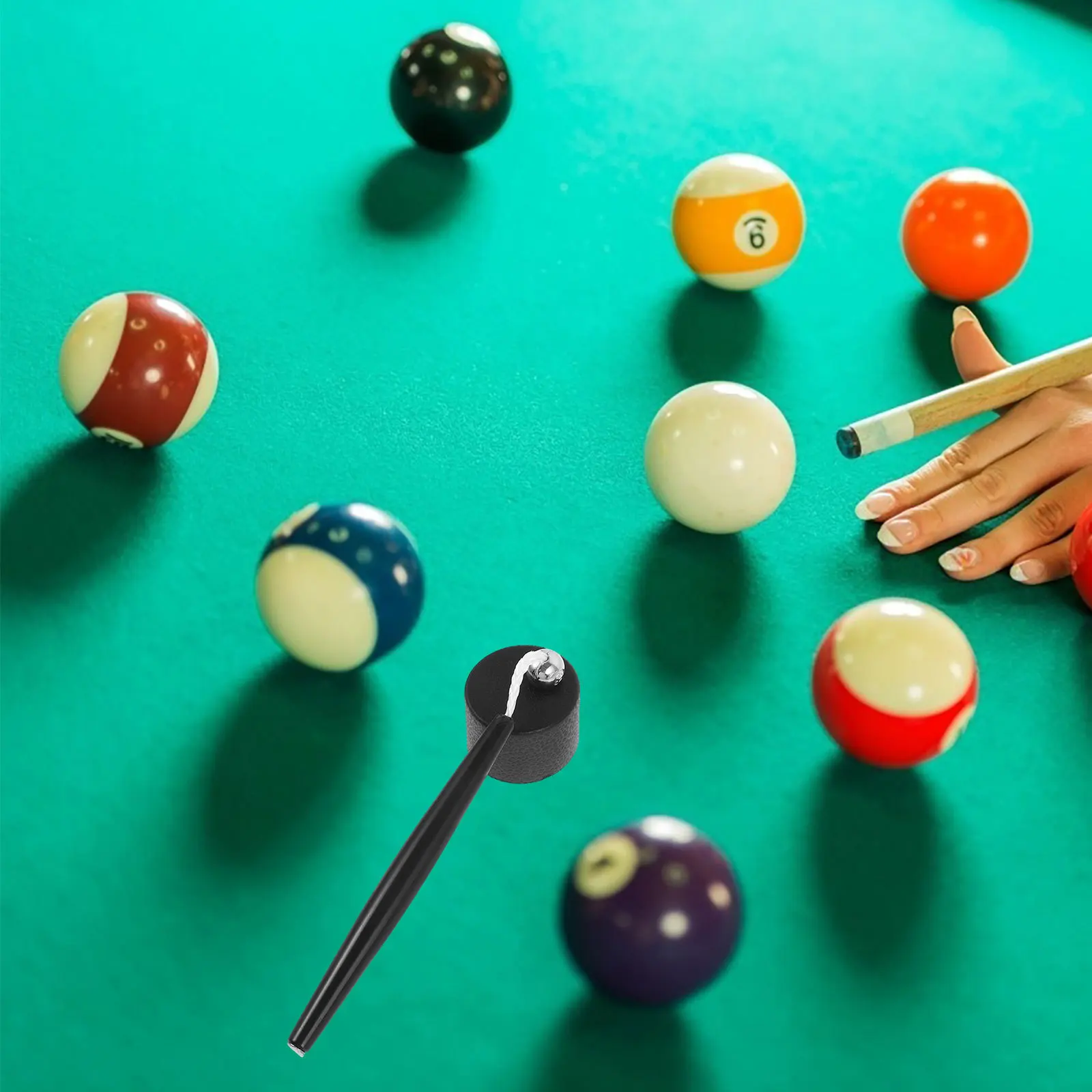 Biljartkrijthouder Multifunctionele zwembadkrijthouder Gereedschap Krasbestendig ontwerp Perfect voor snooker- en zwembadspelers