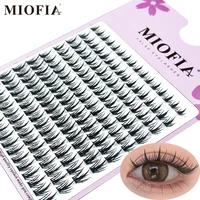 1 caja/160 grupos de pestañas de visón 3D ruso individual grupo de pestañas Natuaral extensión de pestañas herramientas de maquillaje pestañas al por mayor