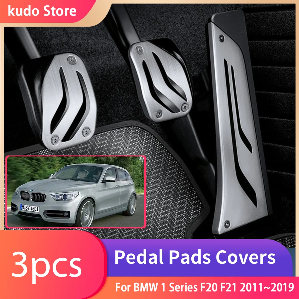 

For BMW 1 Series F20 F21 2011~2019 Stainless Steel AT MT Car Foot No Drilling Pedals Rest Accelerator Tray Part Accessories.