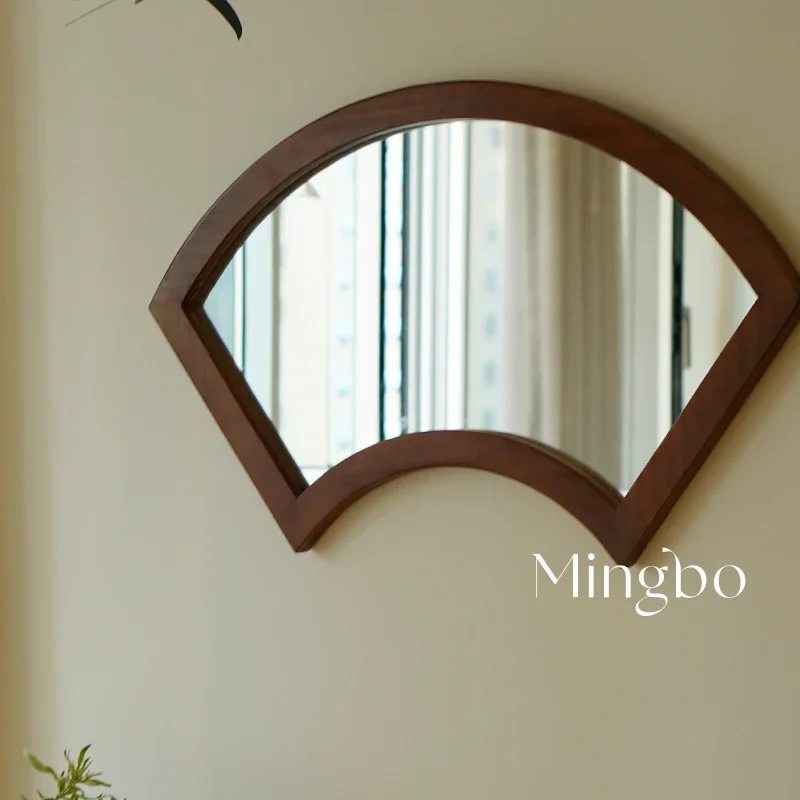Solid Wood Creative Mirror Modern Simple Decorative Mirrors Stylish Designer Makeup Mirror Espejo Decorativo Home Decoration