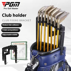 Support de club de golf PGM, peut contenir neuf fers pour réduire les collisions de tête de club, largeur réglable, accessoires de golf