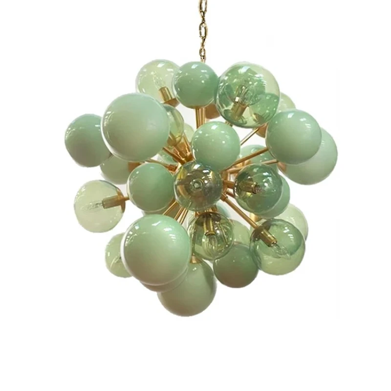 

Blast Art Glass Bubbles Chandelier Creative Design Lighting Fixture LED Unique Decor Postmodern Villa Foyer Living Room Ceiling