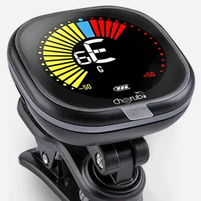 

1PCS Rechargeable Electric Guitar Tuner Pedal Clip on Mini LCD Tuners for Chromatic Guitar Violin Ukulele