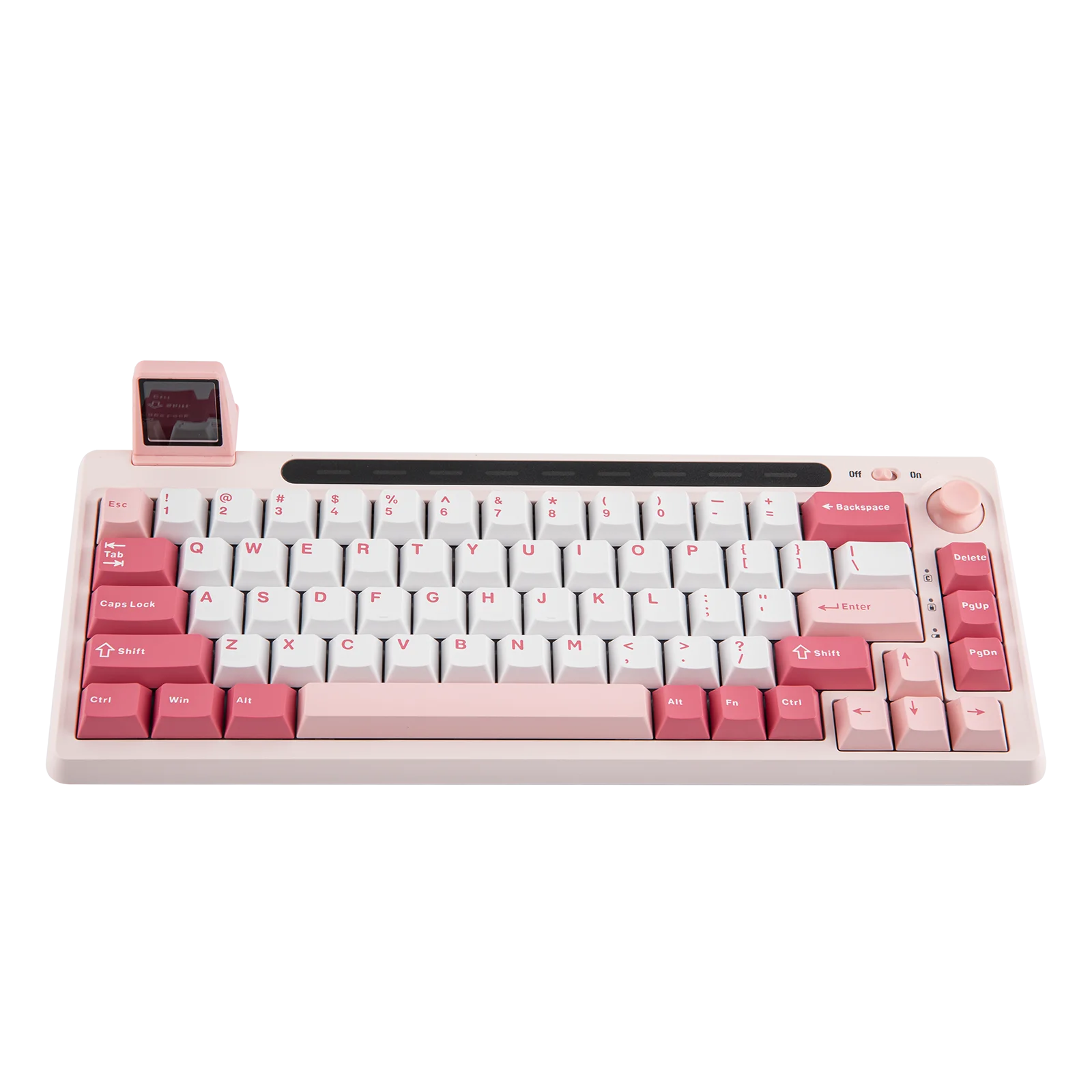 DUKHARO RT65 65% Wired/Bluetooth/2.4G Wireless Hot-swap Gasket-mounted Mechanical Keyboard with Detachable Mini Display