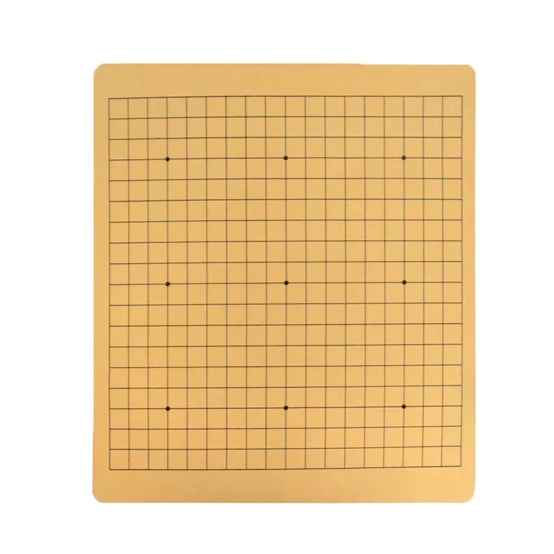 Tablero de ajedrez Weiqi de 19 líneas, juego de ajedrez chino estándar internacional, tablero de ajedrez Go, cuero sintético, un lado, 44x48cm