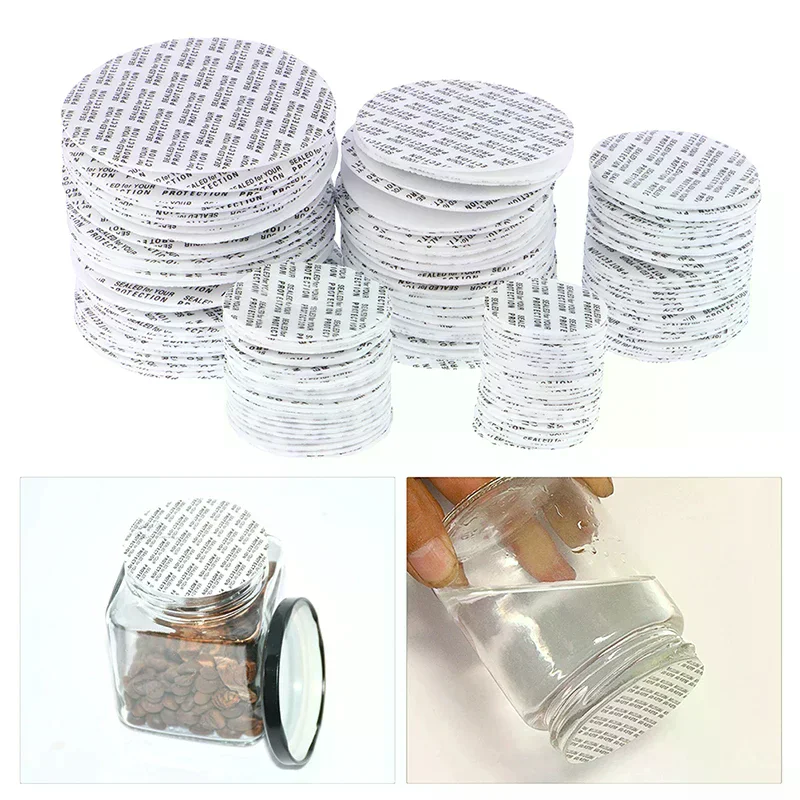 20MM-82MM 200pcs Self adhesive sealing gasket PS pressure-sensitive self sealing gasket bottle cap sealing gasket