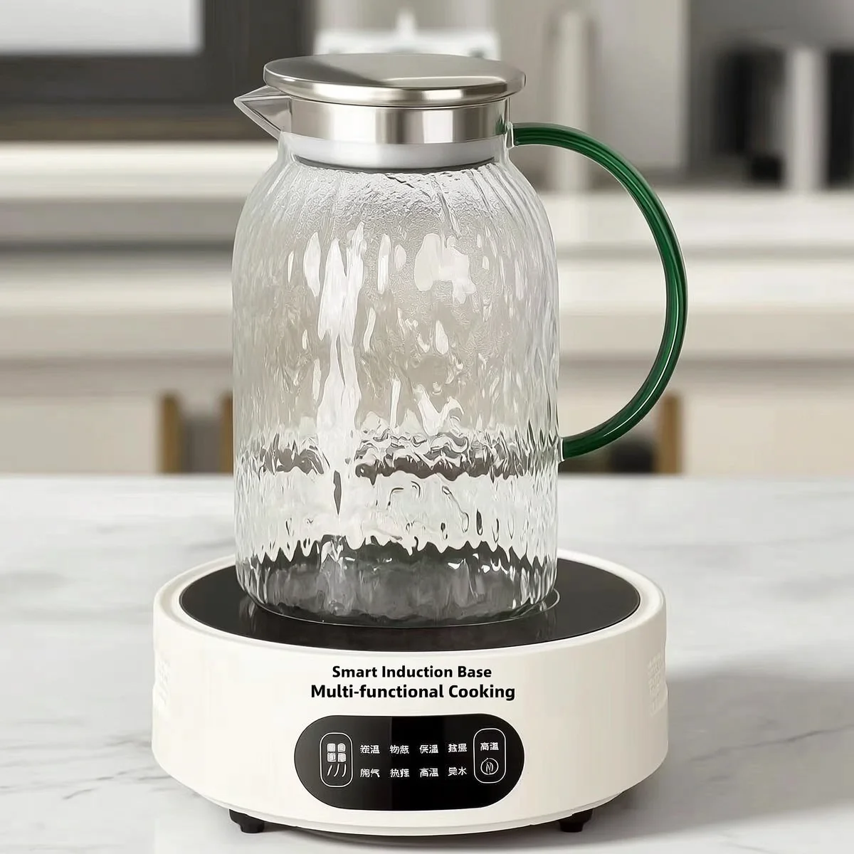 Caraffa per Acqua Fredda in Vetro di Alta Qualità - Facile da Pulire, Senza BPA, Perfetta per Casa, Cucina, Picnic, Feste - Varie Misure Disponibili