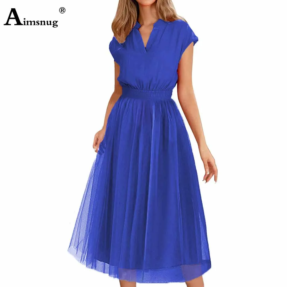 

Plus Size 3xl Women Elegant Long Party Evening Dress 2023 New Patchwork Chiffon Dresses Ladies Vintage Deep V-neck Maxi Dress