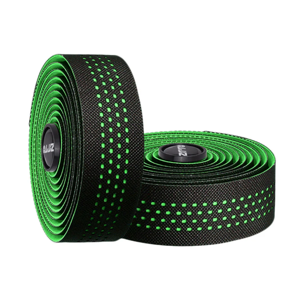 ZTTO Zacht Ademend Racefiets Fietsstuurlint Kurk EVA PU Stuurlint Professionele Cyclusdemping Anti-Vibratie Wrap Met 2
