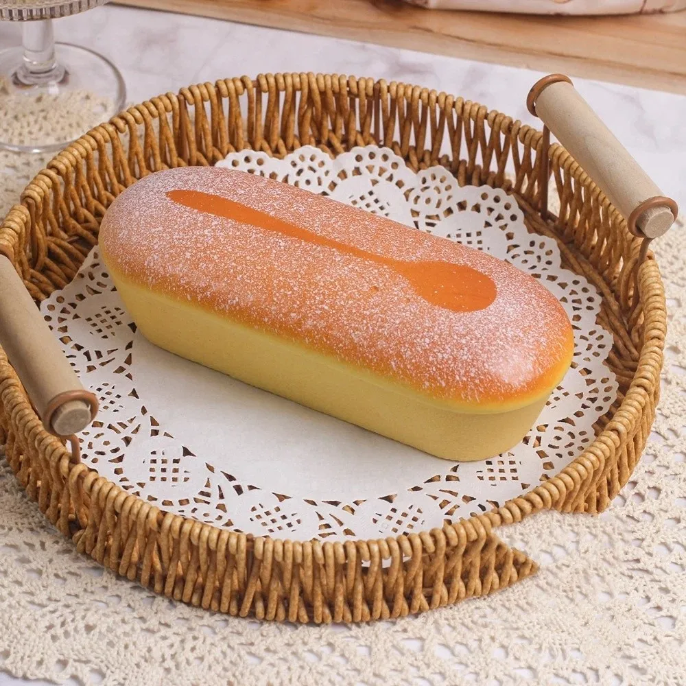 Hand Relax Simulation Bread Squeeze Toy Slow Rebound Food Shape Bread Squeeze Toy Pinch PU Sensory Fidget Toy Birthday Gift