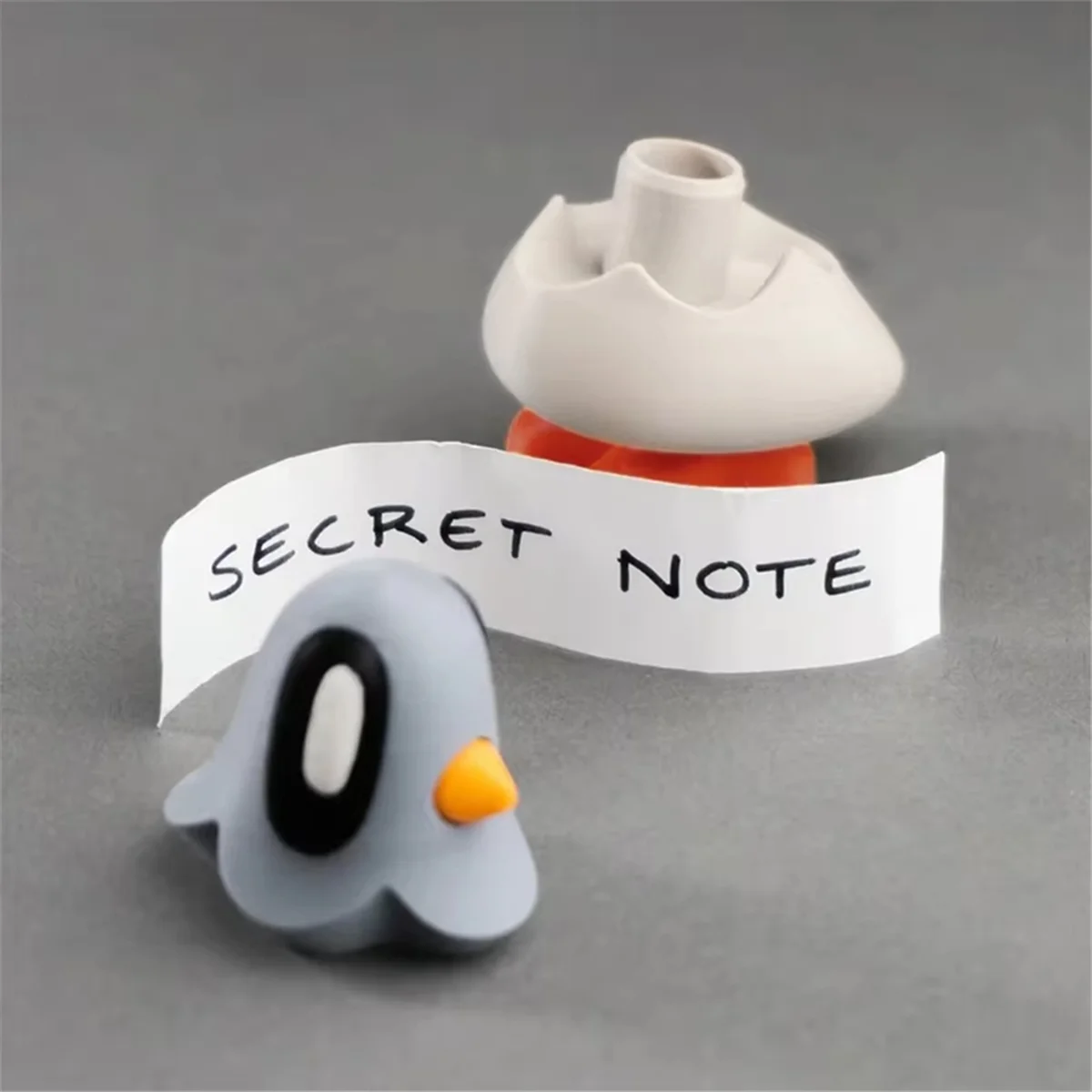 2 قطعة حمامة فقاعة مطبوعة ثلاثية الأبعاد مع قدم مغناطيسية، حجرة ملاحظة سرية، تمثال ديكور منزلي مصغر قابل للفصل