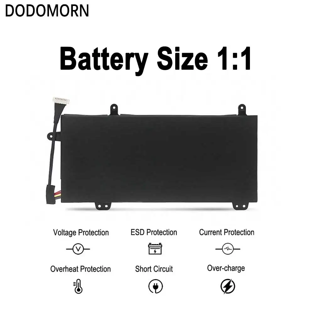 DODOMORN New C41N1727 Battery For ASUS ROG Zephyrus M GM501 GM501G GM501GM GM501GS GU501 GU501GM