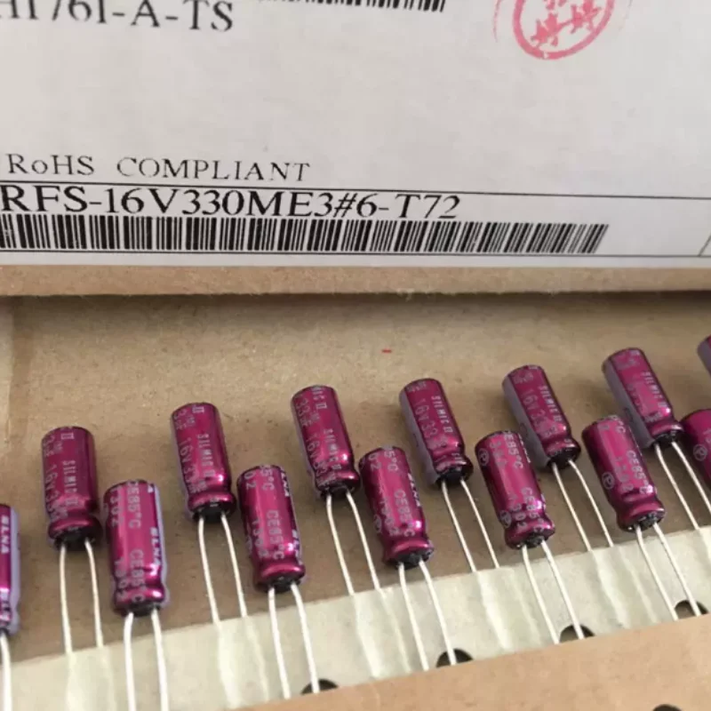 10PCS-100PCS  33UF 16V Japanese Ina ELNA capacitor 16V33UF SILMIC II copper feet RFS red robe