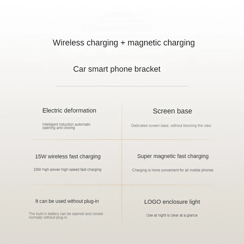 2021-2022 Per Toyota Granvia Sienna Supporto per telefono per schermo per auto Caricatore wireless Modifica di navigazione Interno Dimensioni 8/12.3 pollici