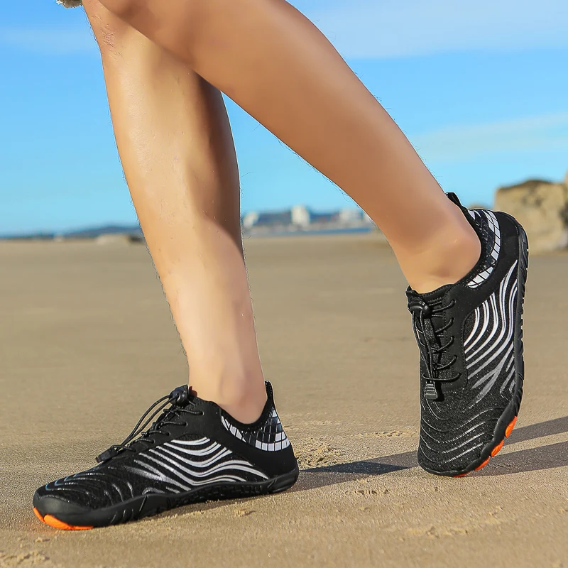 Men's and Women's Large Size 47 Water Shoes, Quick-Dry Non-Slip Barefoot Water Shoes, Mesh Breathable Quick-Release Shoelaces, Beach Swimming Outdoor Hiking Yoga Fitness Sports Shoes