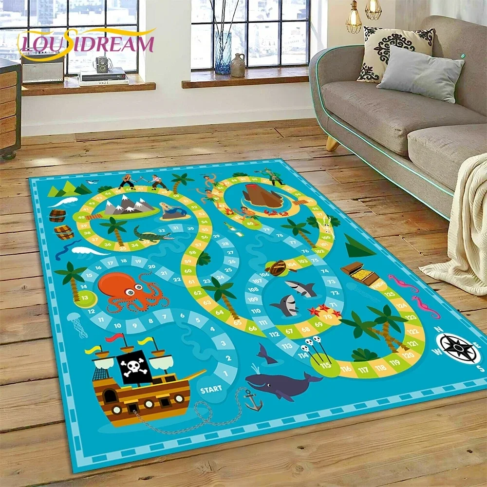 Highway Runway Playroom City Traffic Road Map Child PlayMat Carpet Rug for Bedroom Living Room Sofa Decoration Decor Floor Mat