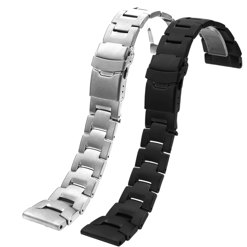 23 ミリメートル 24 ミリメートル固体鋼時計バンドカシオ PROTREK シリーズ PRG-650Y/PRW-6600Y/PRW60/30 メンズステンレス鋼時計ストラップブレスレット