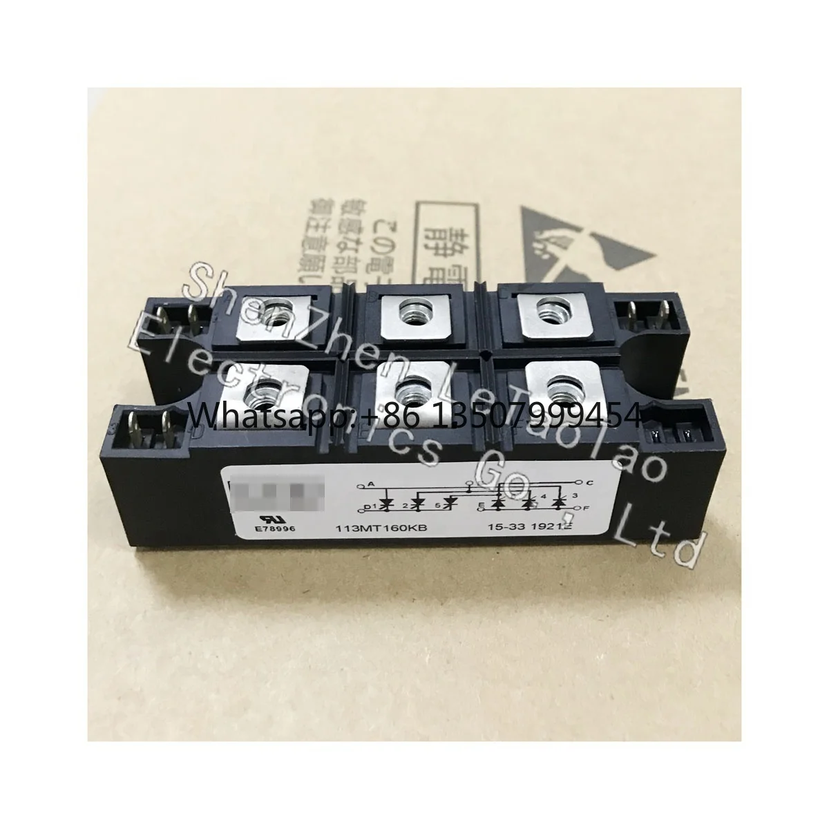 STOCK Electronic components IC Chips mosfet transistor  IGBT Power module 113MT160KB IGBT MODULE DIODE Thyristor SCR DIODE IGBT