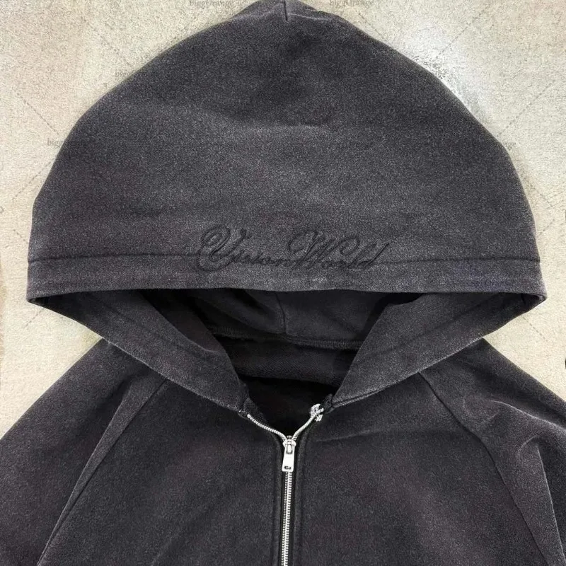 Y2K Harajuku القوطية إلكتروني طباعة ريترو أنيق الرجال والنساء هوديي الهيب هوب الشرير نمط أسود أبيض المتضخم سستة Sweatpants #2