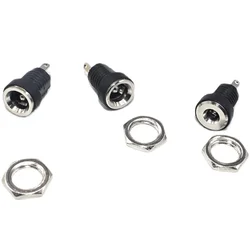 10PCS DC022B 5.5x2.1mm 5.5 X 2.1 mm Female DC Power adapter dc jack connector DC022B DC power plug male 5.5*2.1mm 5.5*2.5 mm