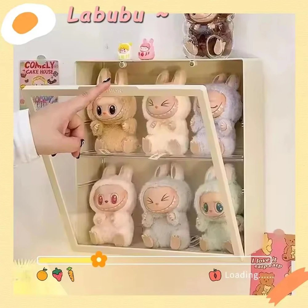 

Display Box Acrylic Box Suitable 9-15cm For Labubu Dolls Size Decorations For Labubu Doll Transparent Dustproof Storage Rack