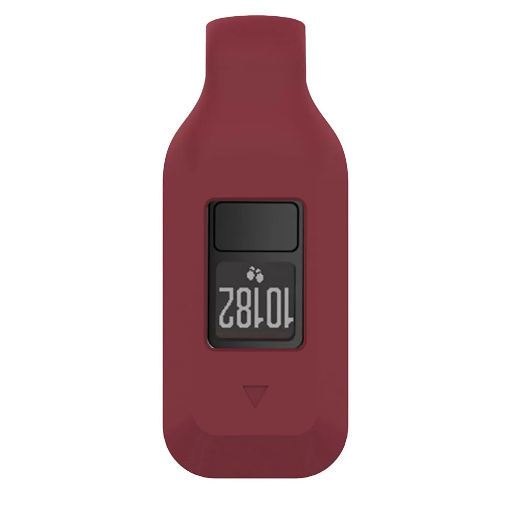 Vivofit3 Protective Silicone Watch Case Shell Red Anti-Scratch Durable Cover Dirt Proof Watch Frame Protector