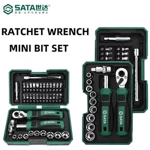 Sata-Ratchet-Schraubendreher-Set, 38 in 1, mini-tragbare Taste, mehrere Bits, Reparaturwerkzeuge für Sockel, manuelle Werkzeuge 12 Hauptverkaufs -Seta -Schlüsselschalter - №2