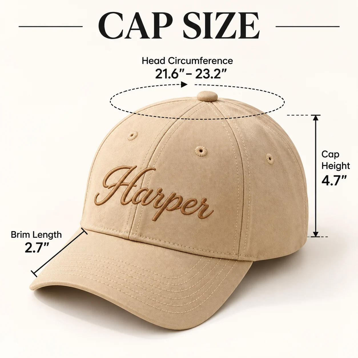 Personalized Soft Top Baseball Hat, Custom Polyester Cap with Curved Brim for Running, Travel, Cycling and Outdoor Use in Style