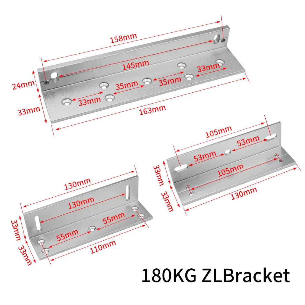 ZL Beugel Ondersteuning Voor 180kg 280kg Elektrisch Magnetisch Deurslot ZL Beugel Houder Magnetisch slot Beugel