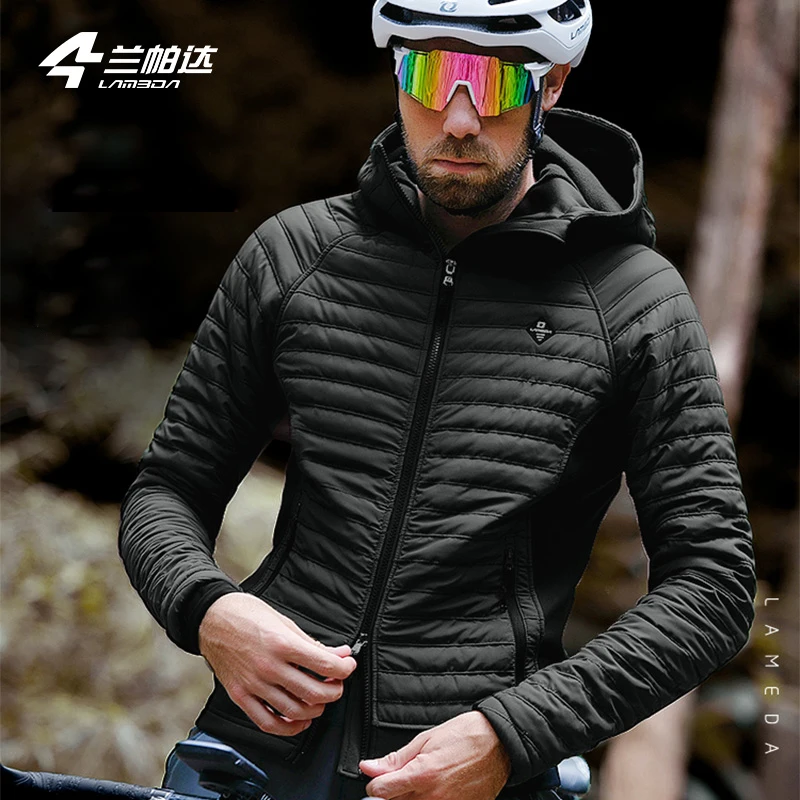 Lameda Men's Windbreaker -10 Degrees Cycling Jackets Warm Winter Windproof Cycling Clothes For Men Outdoor Sports Cotton Jacket