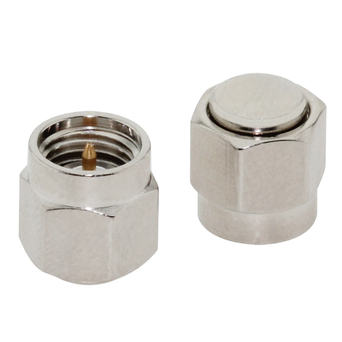 Adaptador coaxial de carga macho SMA 6G RF, convertidor recto niquelado, venta al por mayor, nuevo, 1 ud.