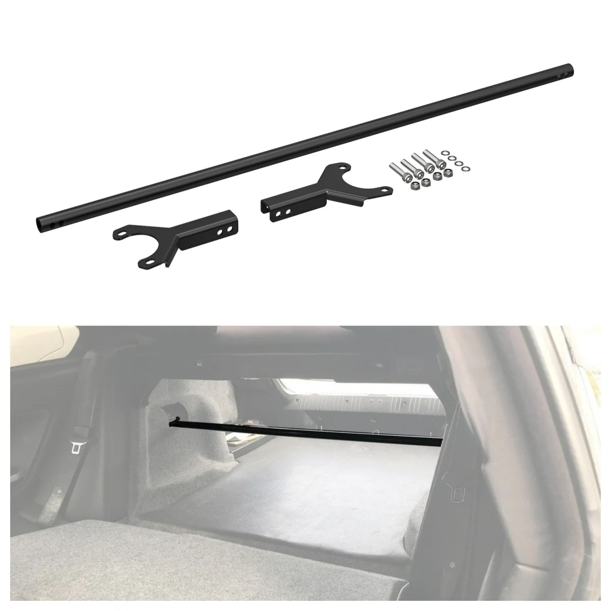 

BEVINSEE Rear Strut Brace Bar Set For BMW E46 323i 325i 325ci 328i 330i 330ci 1999-2006