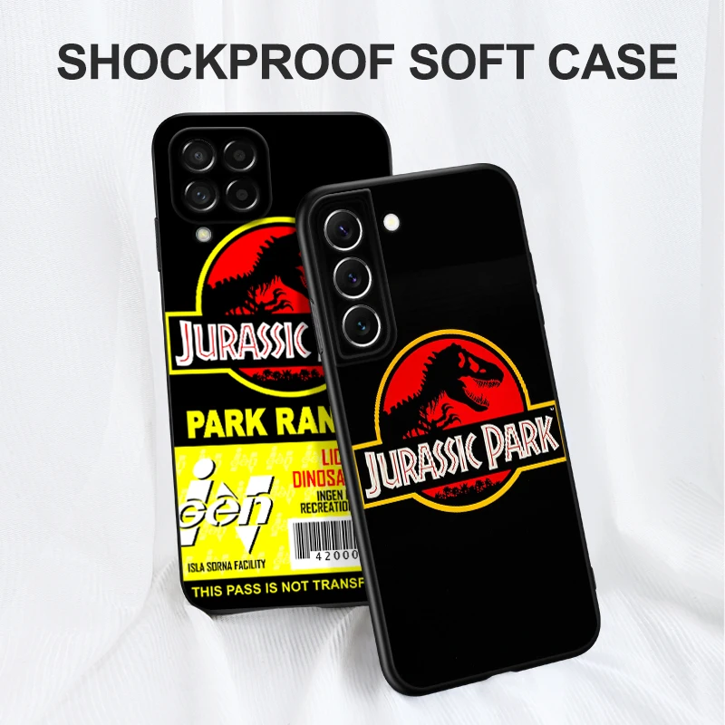 Black Tpu Case For Motorola Moto G60 4G G60S G71 G9 Play Plus Power One 5G Ace cover Dinosaur Jurassic Park