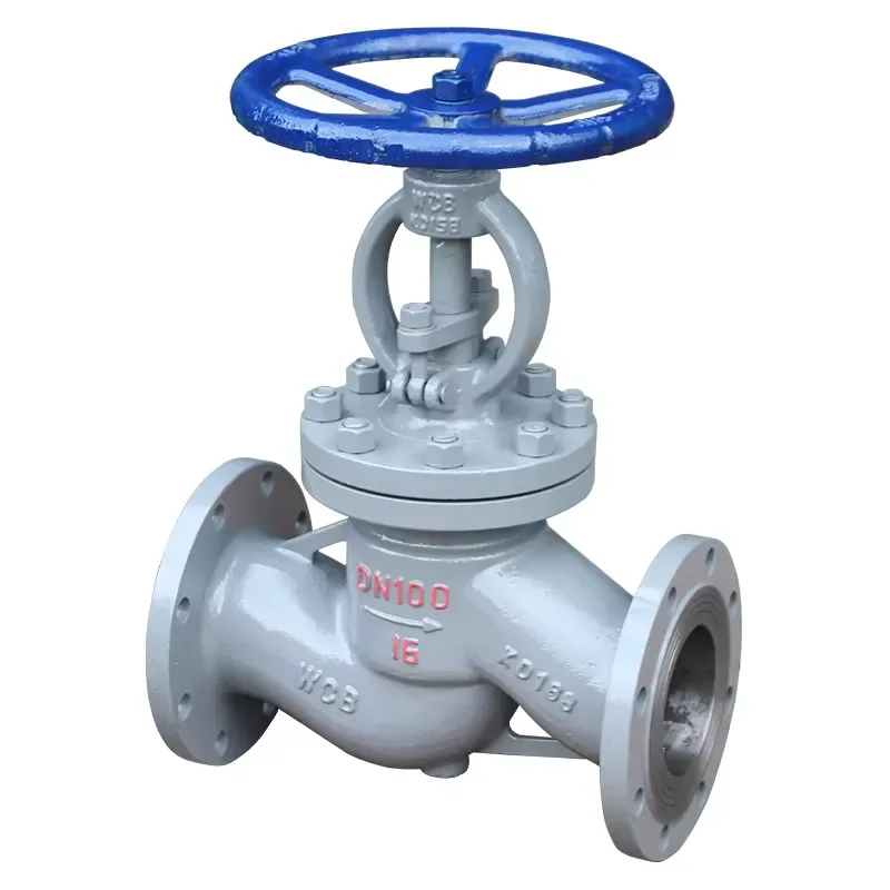 2023 Marine Ductile Iron Flanged Globe Valve Straight Angle Type for Ship Pipeline System High Pressure Control Industrial