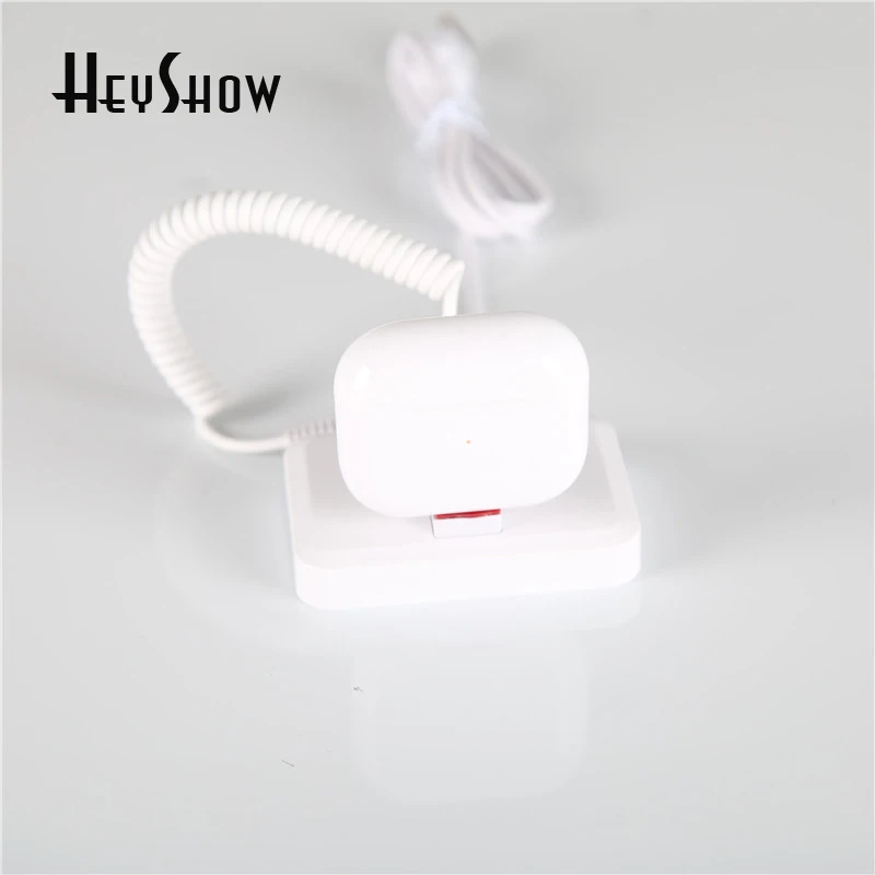 Bluetooth Earphone Security Burglar Alarm Display Stand, Headphone AirPods, Anti-Theft Holder, Mount on Desk for Retail Store