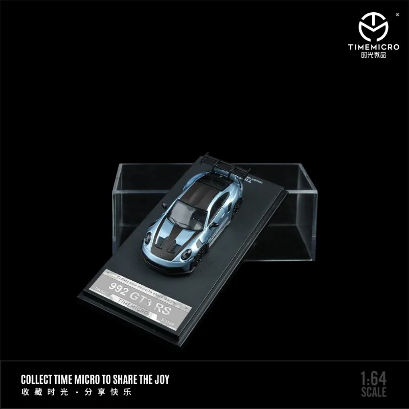 โมเดลรถ TM Diecast สเกล 1/64 รถปอร์เช่ 992 GT3 RS 'บิ๊กเยลโลดั๊ก' ทำจากโลหะผสม ของเล่นสำหรับเด็กผู้ชาย ของขวัญ