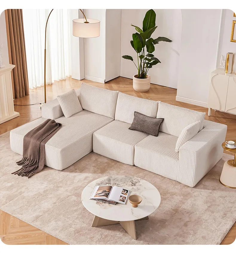 Moderne minimalistische Wohnung L-förmige graue Lederband Schnitts ofa Wohnzimmer-Furniture mit Schwamms Chaum für den Wohnungen Gebrauch
