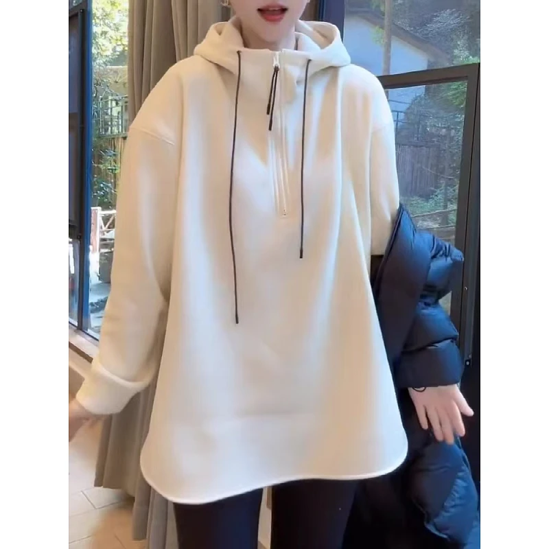 Leuke hoodies met capuchon Dames Tops Lady Turn-Down Cleanfit Fashions Boog Hoedloos Blok Dames Veters Vakantie Dameskleding Geblokkeerd