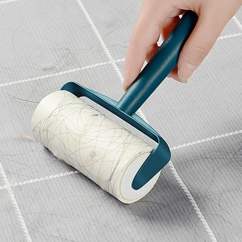 Tearable Roll Paper Sticky Roller Dust Wiper Pet Hair Clothes Carpet Tousle Remover Replaceable Home Cleaning Brush Accessories