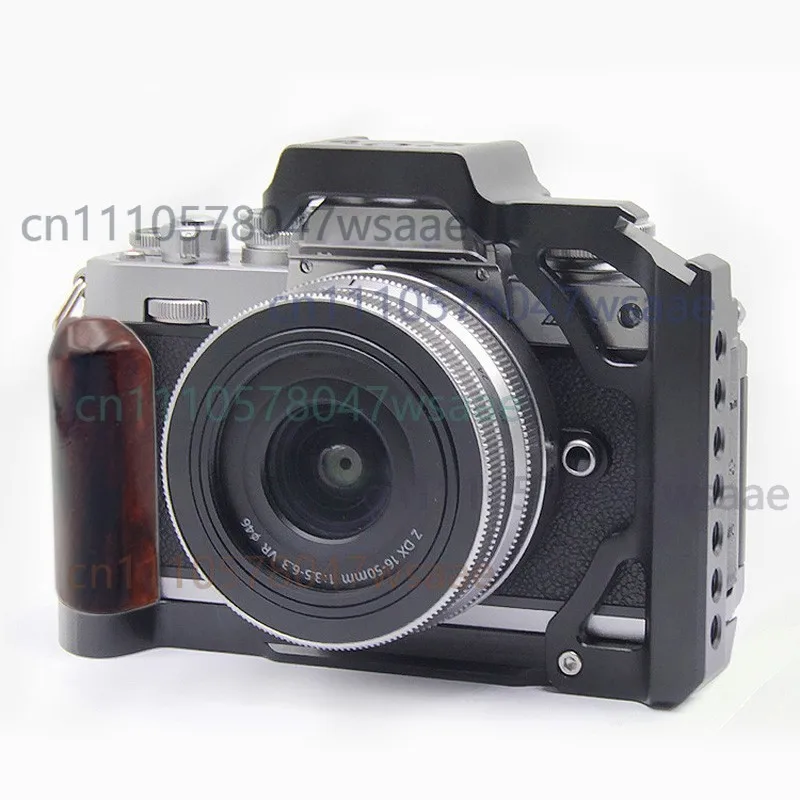 

Wooden Half Cage Rig For Nikon ZFC Camera Quick Release Plate Hand Grip