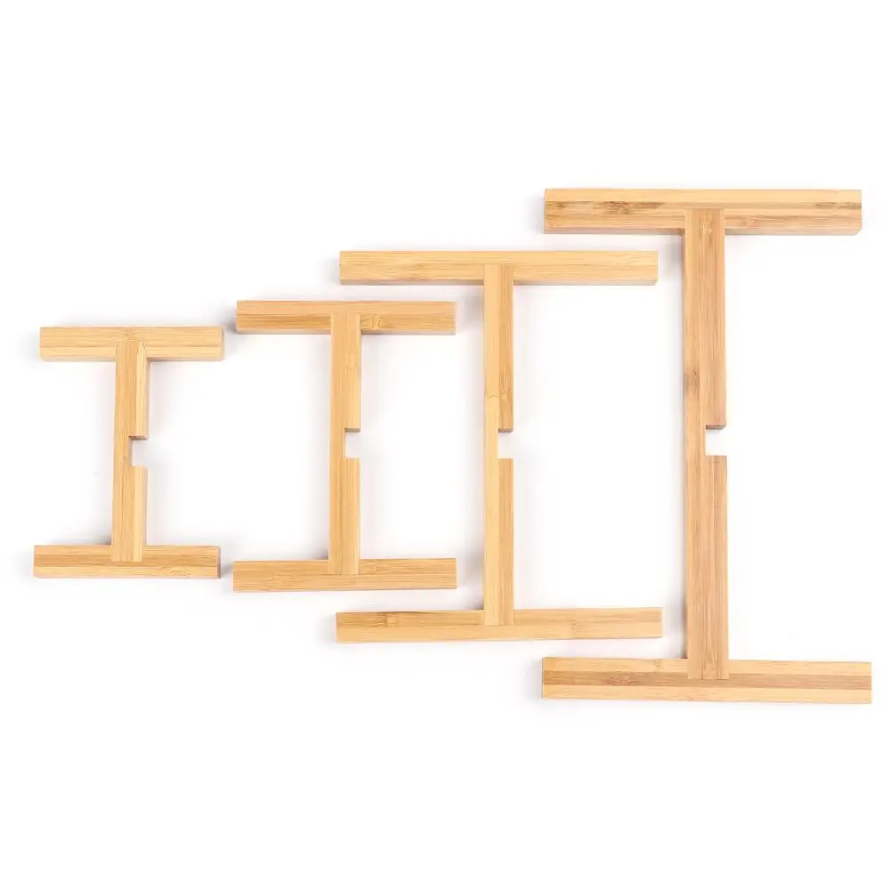 Bamboo Plant Wooden Rack Home Decoration Floor-Standing Wood Flowerpot Holder Flower Pot Base Bonsai Display Stand view 5