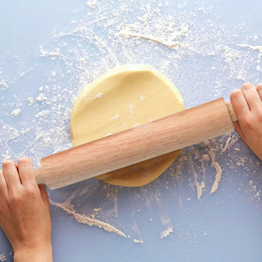 

Wooden Rolling Pin Smooth Dough Roller 41cm Moisture Resistant for Baking Bread Pastry Cookies Fondant