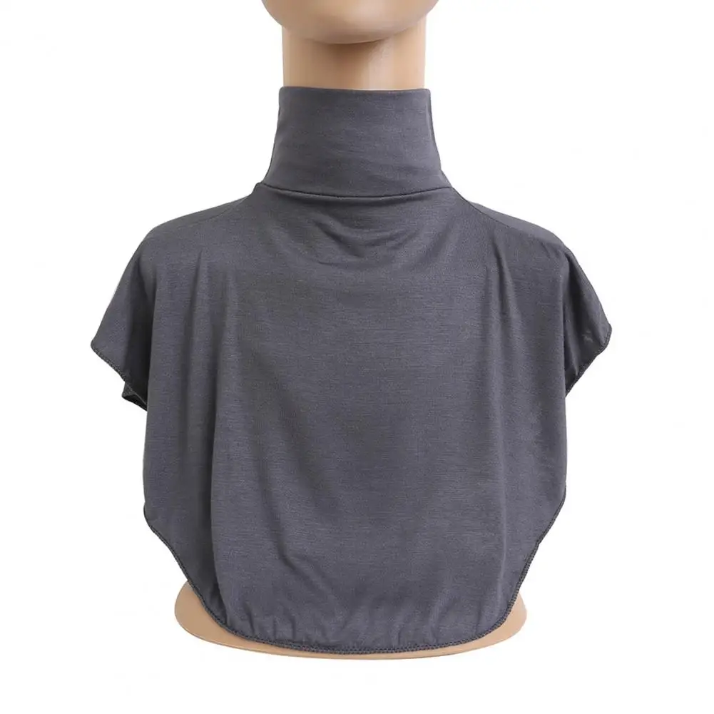 Cubierta de cuello con ramillete para mujer, elegante cubierta de cuello alto para hombre, jersey de cuello alto suave, cuello falso
