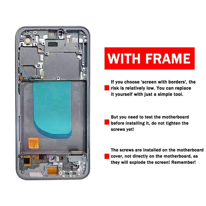 OLED Quality For Samsung S23 FE 5G S711B S711B/DS S711U S711W S7110 LCD S23FE Display With Frame Touch Screen Assembly