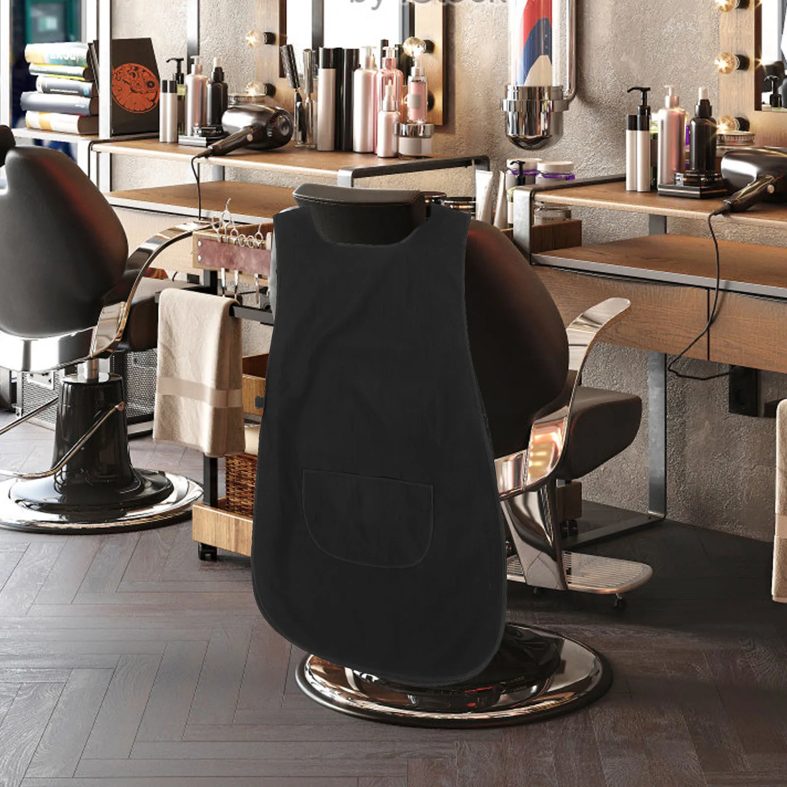 

Stylish Barber Vest Apron for Hair Stylists Salon Pocket Hairdresser Uniform Durable Polyester Material Fashionable