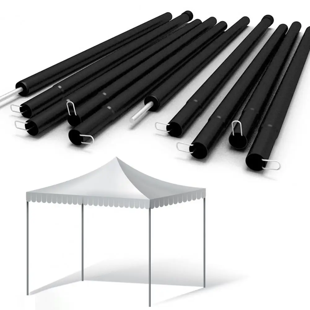 

Quick Setup Tent Poles Hiking Tent Pole Kit Heavy Duty Metal Canopy Support Pole Set for Outdoor Activities 10 for Beach