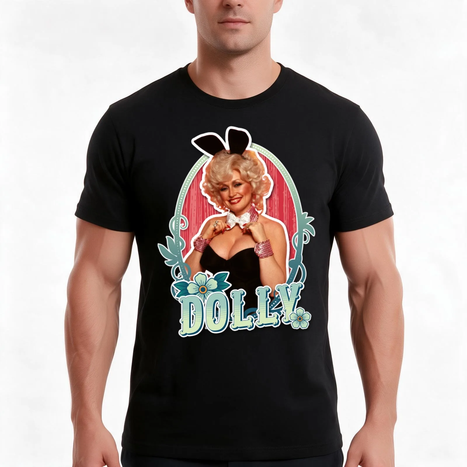 Dolly Parton T-Shirt, Summer Casual Cotton Tee, Oversized Streetwear Tops, Vintage Graphic Print, Loose Fit Short Sleeve