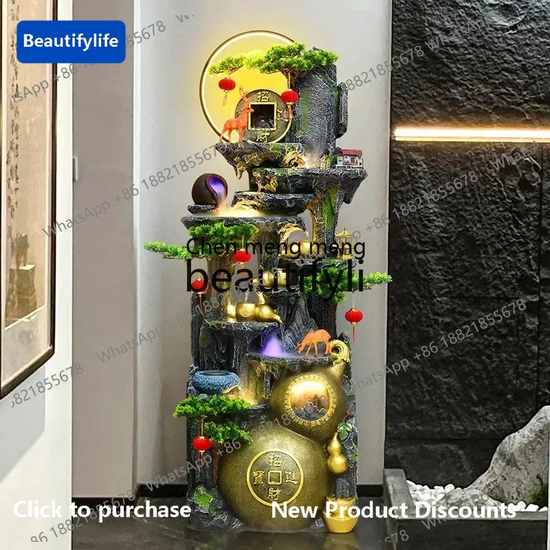 

183ff Rockery flowing water fountain ornament living room entrance circulating water landscape office decoration